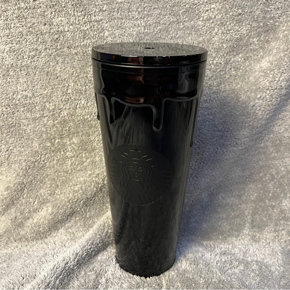 Starbucks halloween Black Slime Drip 2024 24 Oz Venti Tumbler